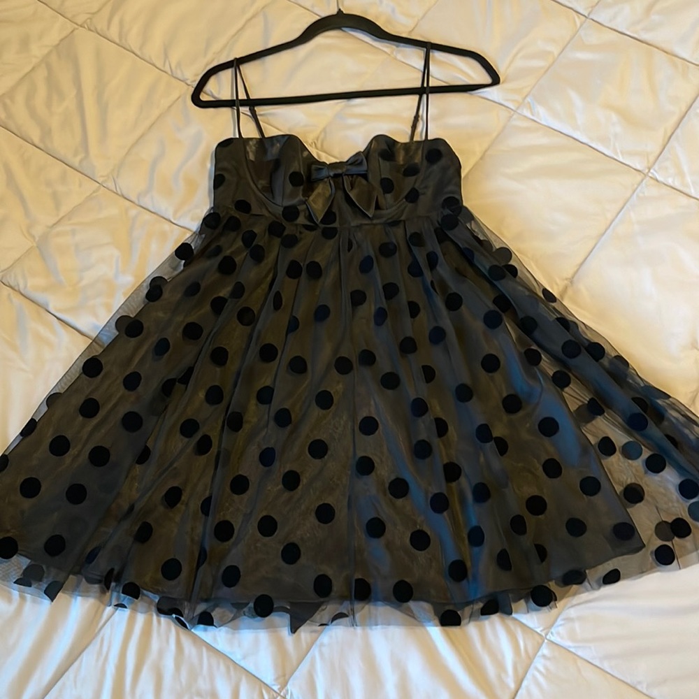 Black Polka Dot Betsey Johnson dress